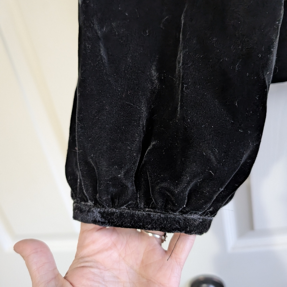 NWT Apt 9 Black Crushed Velvet Dress Jacket Size 14 - Picture 3 of 9